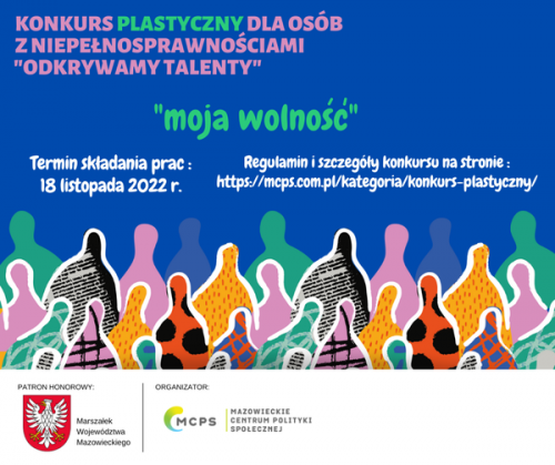 plakat promujący konkurs plastyczny