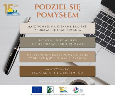 podziel się pomysłem plakat