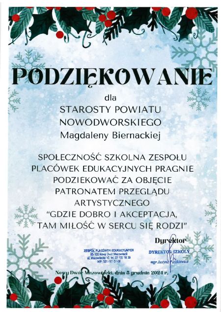 grafika podziękowań od ZPE