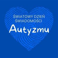 serce z liniami papilarnymi oraz napis autyzm