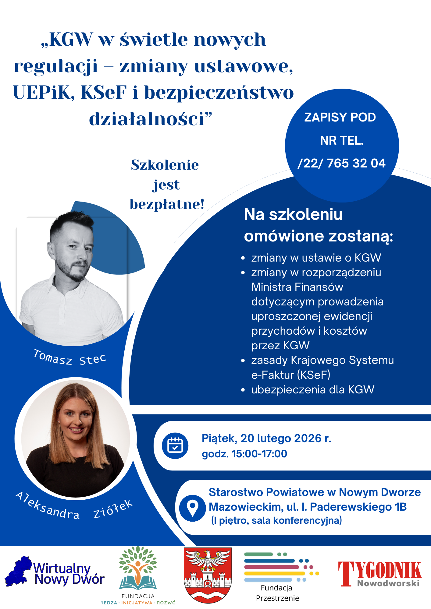 Bezpłatne szkolenie dla przedstawicieli Kół Gospodyń Wiejskich!