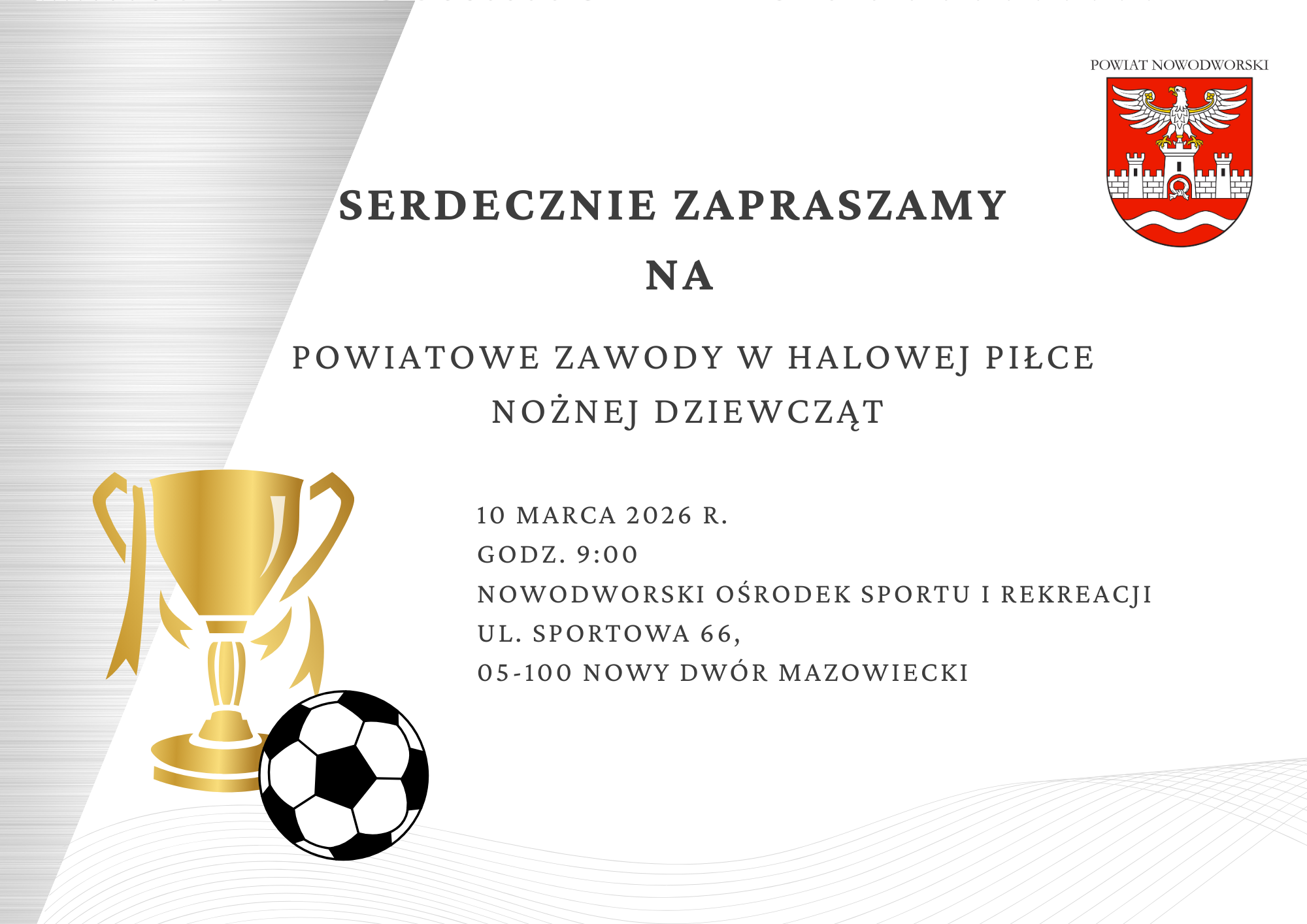 Powiatowe Zawody w Halowej Piłce Nożnej Dziewcząt