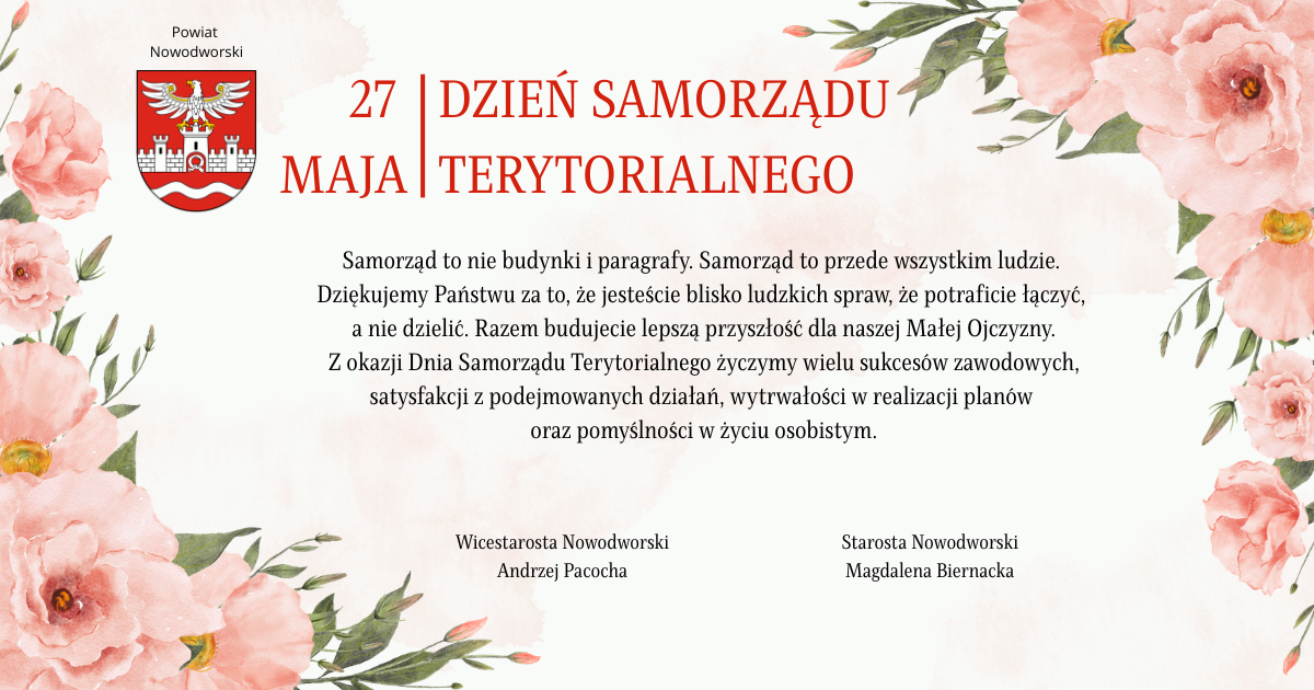 życzenia z okazji Dnia Samorządu Terytorialnego