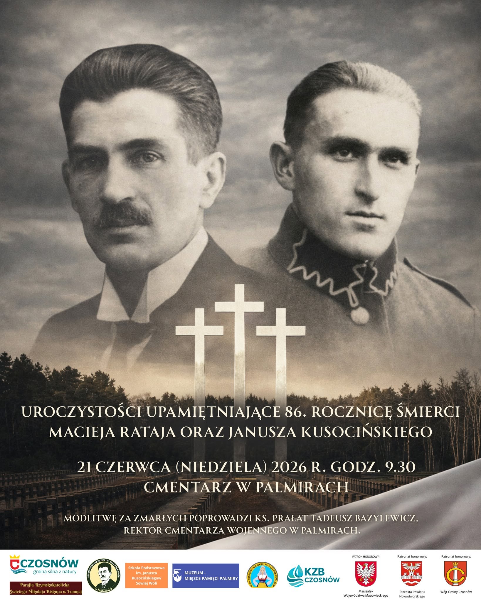 86. rocznica śmierci Macieja Rataja i Janusza Kusocińskiego
